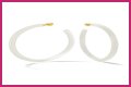 White Hoop Earrings a la Tracee Ellis Ross’ Alison Lou Pair